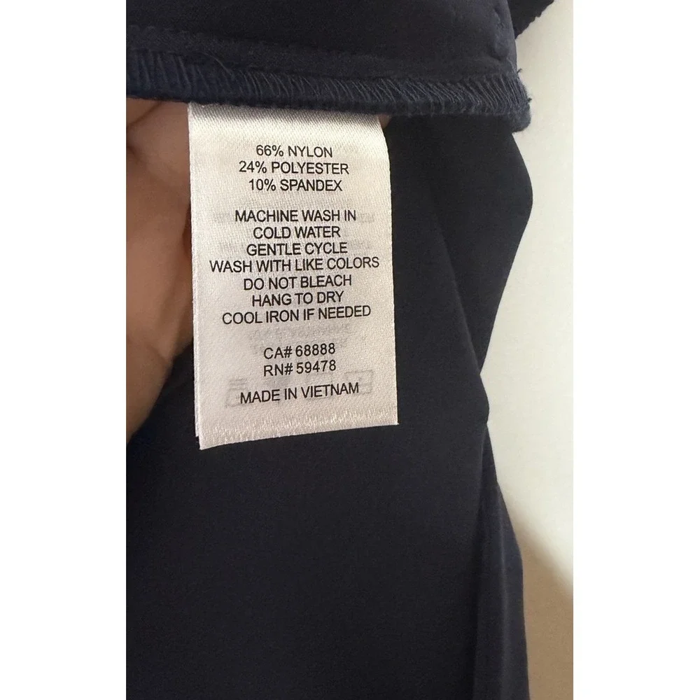 NWOT Rachel Zoe‎ Navy Blue Sailor Shorts Solid Button Accents Flat Front Size 8